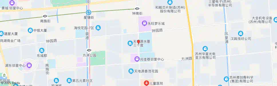 苏州水墨花园东_公交站地图_苏州公交_妙搜公交查询2025