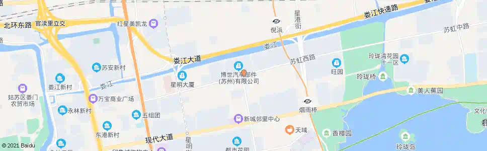 苏州星海街北_公交站地图_苏州公交_妙搜公交查询2025