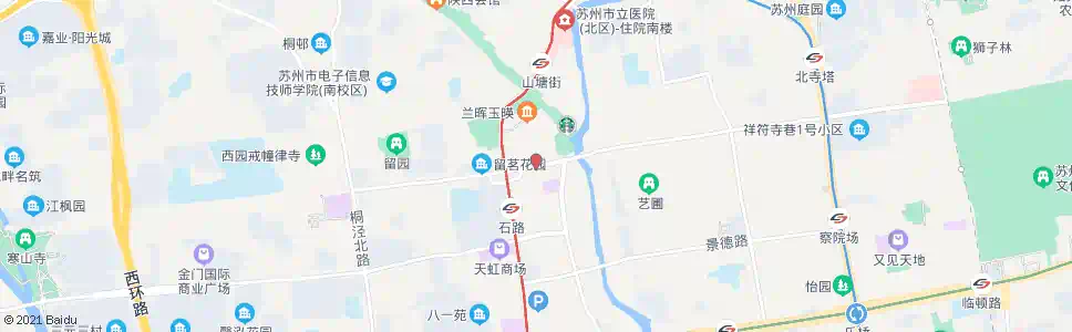 苏州上塘街_公交站地图_苏州公交_妙搜公交查询2025