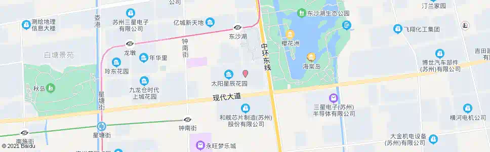 苏州太阳星辰花园西_公交站地图_苏州公交_妙搜公交查询2025