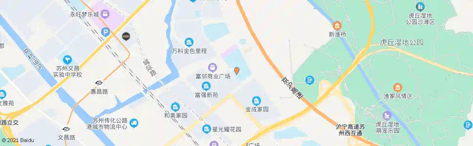 苏州金阊新城实小_公交站地图_苏州公交_妙搜公交查询2025