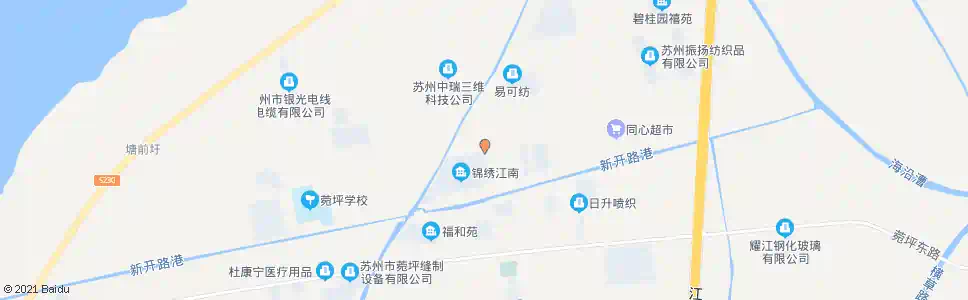苏州创业路同心路口_公交站地图_苏州公交_妙搜公交查询2025