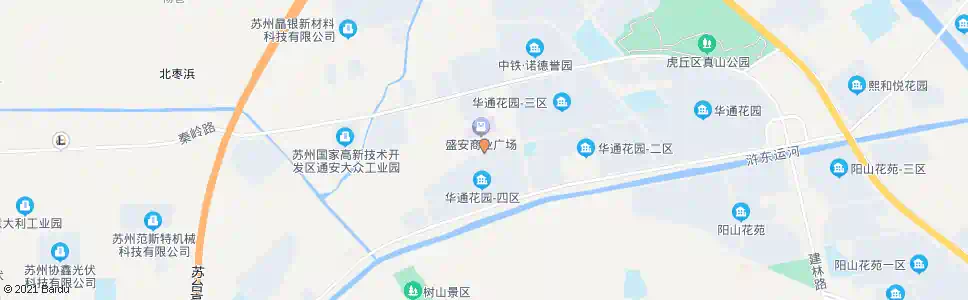 苏州华通花园四区_公交站地图_苏州公交_妙搜公交查询2025
