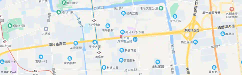 苏州南环新村_公交站地图_苏州公交_妙搜公交查询2025
