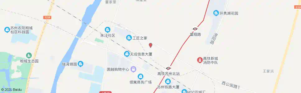 苏州祖冲之路水景大道_公交站地图_苏州公交_妙搜公交查询2025