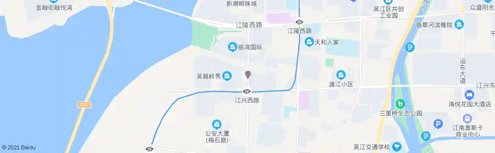 苏州吴越领秀东_公交站地图_苏州公交_妙搜公交查询2025