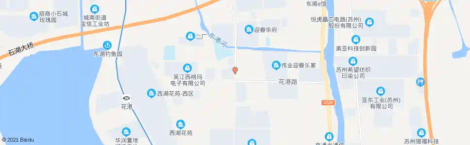 苏州花港村_公交站地图_苏州公交_妙搜公交查询2025