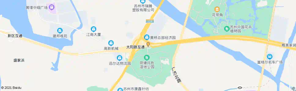 苏州荷塘月色_公交站地图_苏州公交_妙搜公交查询2025