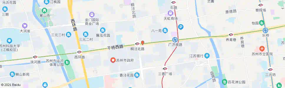 苏州彩香新村北_公交站地图_苏州公交_妙搜公交查询2025