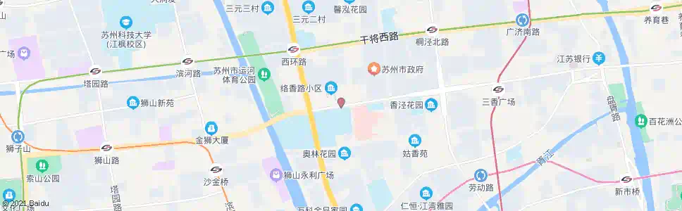 苏州附二医院(体育中心)_公交站地图_苏州公交_妙搜公交查询2025
