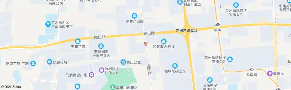 苏州湘江路鹿山路南_公交站地图_苏州公交_妙搜公交查询2025