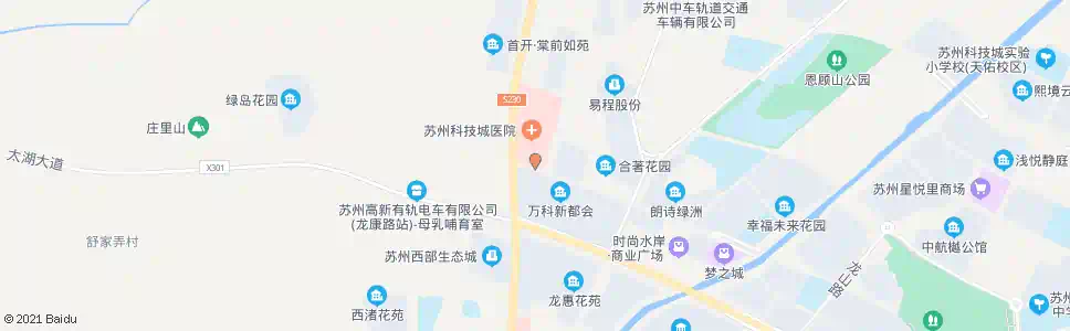 苏州科技新城南门_公交站地图_苏州公交_妙搜公交查询2025