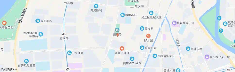 苏州圆通寺_公交站地图_苏州公交_妙搜公交查询2025