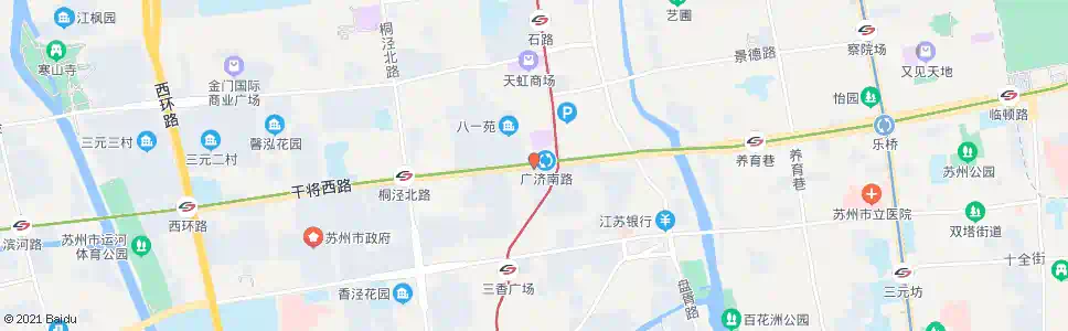 苏州烽火路北_公交站地图_苏州公交_妙搜公交查询2025