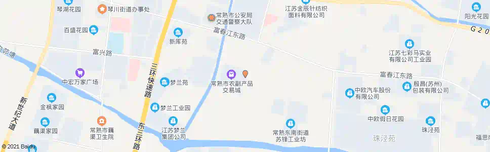 苏州农副产品交易城_公交站地图_苏州公交_妙搜公交查询2025