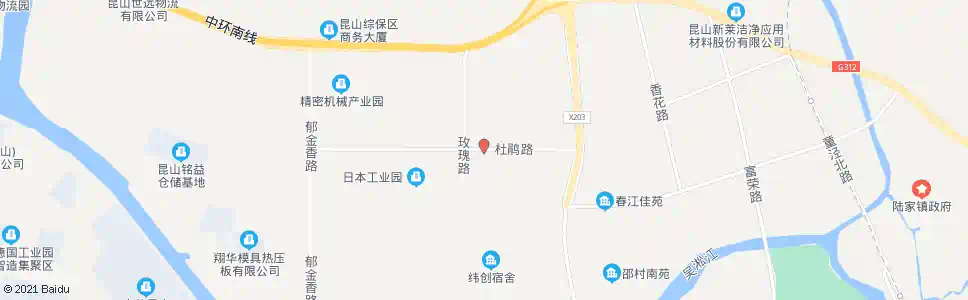 苏州杜鹃路玫瑰路_公交站地图_苏州公交_妙搜公交查询2025