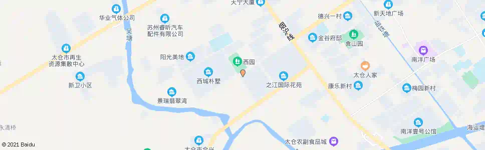 苏州西园_公交站地图_苏州公交_妙搜公交查询2025