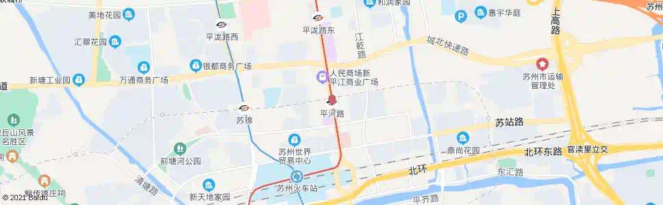 苏州平河路站_公交站地图_苏州公交_妙搜公交查询2025