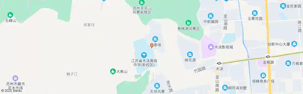 苏州木渎高级中学_公交站地图_苏州公交_妙搜公交查询2025