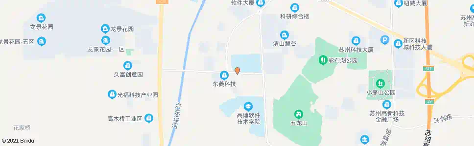 苏州东菱科技(软件学院)首末站_公交站地图_苏州公交_妙搜公交查询2025