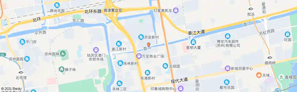 苏州官渎桥西_公交站地图_苏州公交_妙搜公交查询2025