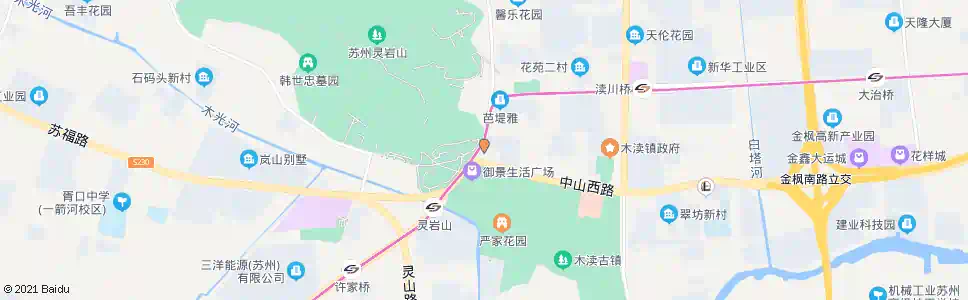 苏州灵岩山首末站2_公交站地图_苏州公交_妙搜公交查询2025