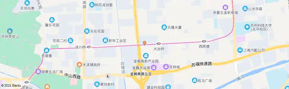 苏州花苑桥东_公交站地图_苏州公交_妙搜公交查询2025