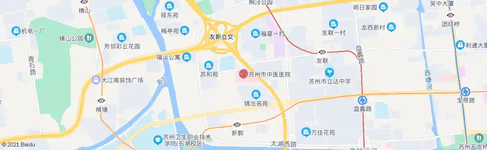 苏州中医院_公交站地图_苏州公交_妙搜公交查询2025