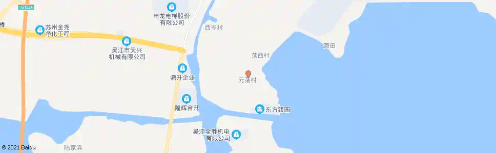 苏州元荡村_公交站地图_苏州公交_妙搜公交查询2025