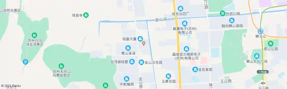 苏州金域蓝湾_公交站地图_苏州公交_妙搜公交查询2025