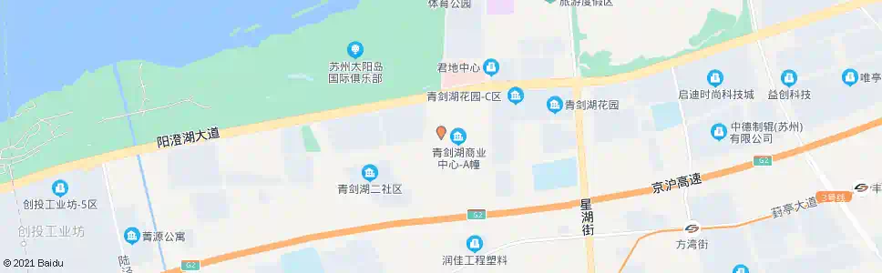 苏州青剑湖商业中心_公交站地图_苏州公交_妙搜公交查询2025