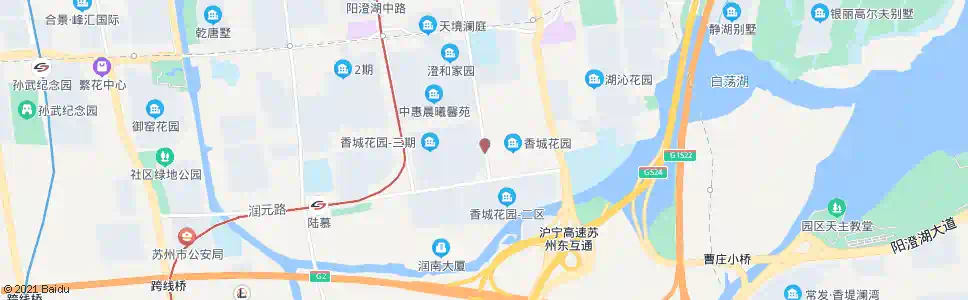 苏州香城花园一区西_公交站地图_苏州公交_妙搜公交查询2025