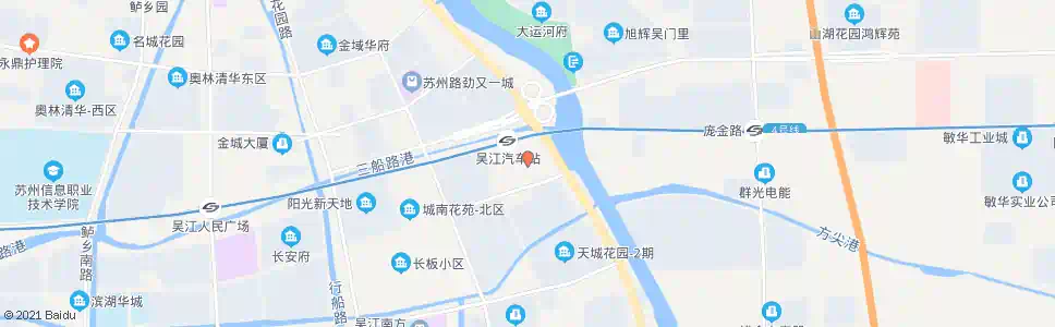 苏州吴江一院_公交站地图_苏州公交_妙搜公交查询2025