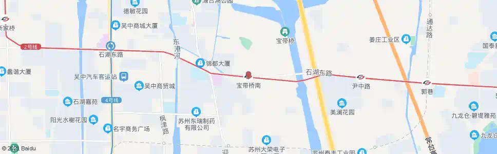 苏州宝带桥南_公交站地图_苏州公交_妙搜公交查询2025