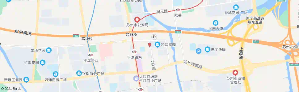 苏州和润家园西_公交站地图_苏州公交_妙搜公交查询2025