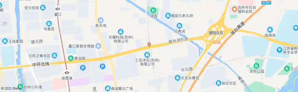 苏州春申湖东路澄阳路东_公交站地图_苏州公交_妙搜公交查询2025