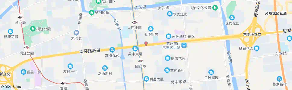 苏州团结桥东_公交站地图_苏州公交_妙搜公交查询2025