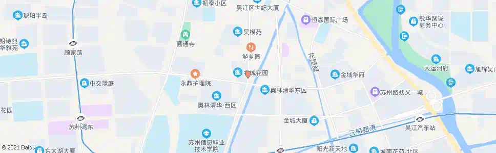 苏州名城花园_公交站地图_苏州公交_妙搜公交查询2025