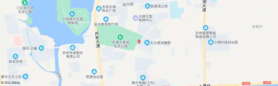 苏州双湖花园_公交站地图_苏州公交_妙搜公交查询2025