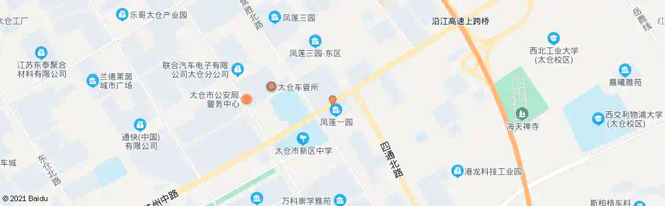 苏州凤莲小区_公交站地图_苏州公交_妙搜公交查询2025