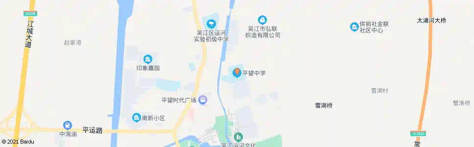 苏州平望中学_公交站地图_苏州公交_妙搜公交查询2025