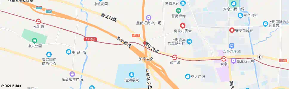 苏州外青松公路曹安路_公交站地图_苏州公交_妙搜公交查询2025