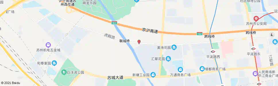 苏州联城桥东_公交站地图_苏州公交_妙搜公交查询2025