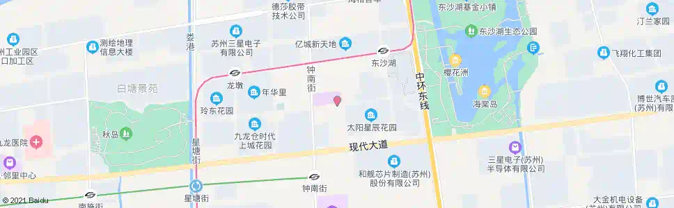 苏州东沙湖学校_公交站地图_苏州公交_妙搜公交查询2025
