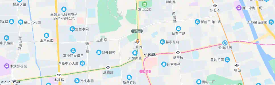 苏州玉山路站_公交站地图_苏州公交_妙搜公交查询2025