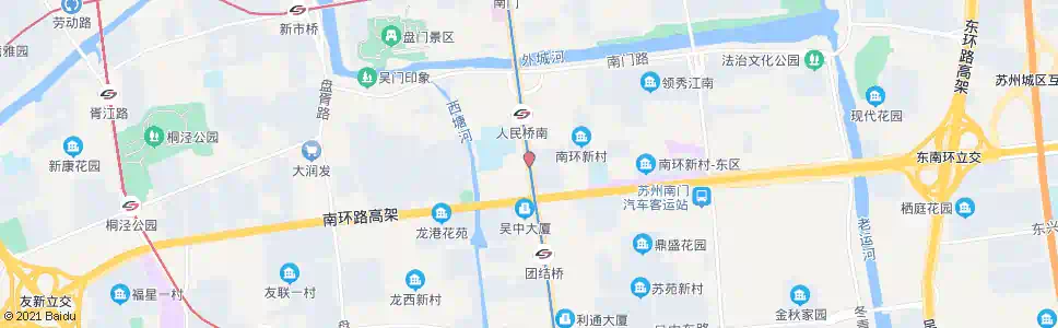 苏州团结桥北_公交站地图_苏州公交_妙搜公交查询2025