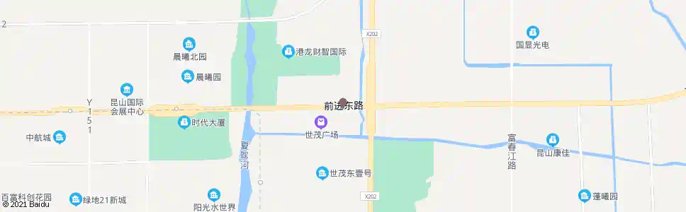 苏州前进路东城大道_公交站地图_苏州公交_妙搜公交查询2025