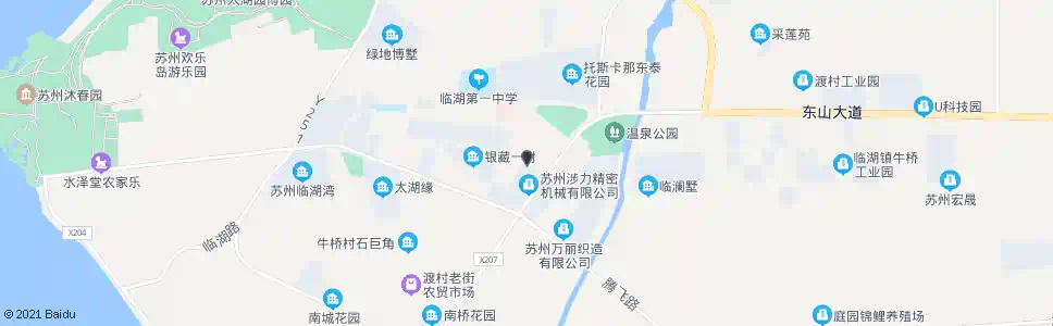 苏州银藏路东山大道西_公交站地图_苏州公交_妙搜公交查询2025