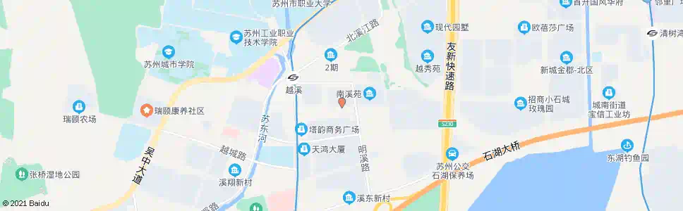 苏州苏街明溪路西_公交站地图_苏州公交_妙搜公交查询2025