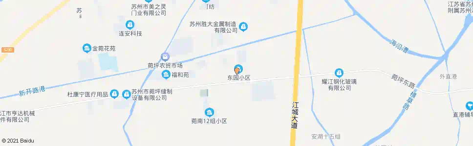 苏州东园小区_公交站地图_苏州公交_妙搜公交查询2025